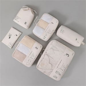 라이트 파스텔 프리미엄 여행용파우치 6종세트