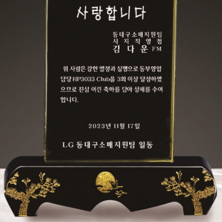 금문양 크리스탈 상패31 #4