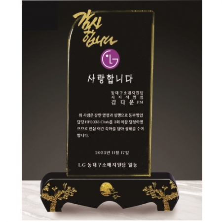 금문양 크리스탈 상패31 #7