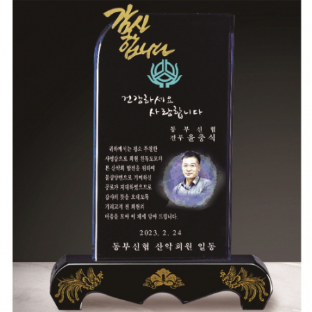 금문양 크리스탈 상패32 #7