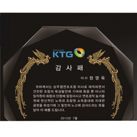 금문양 크리스탈 상패 36 #3