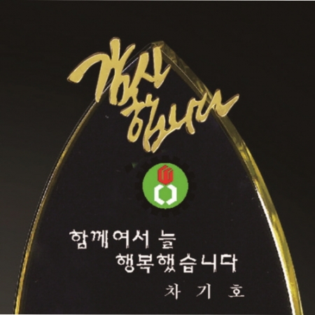 금문양 크리스탈 상패 35 #3