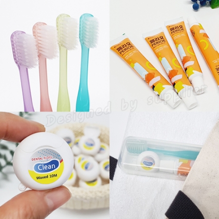 ST엠보싱_미세모+페리오+치실_칫솔치약_2호/여행용세트 #5