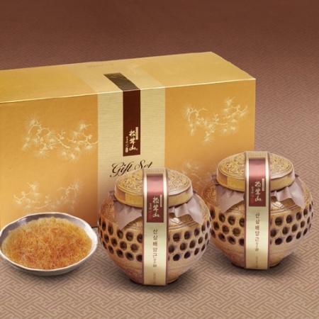 [산삼배양근 담은꿀]도자기 600g*2 #2