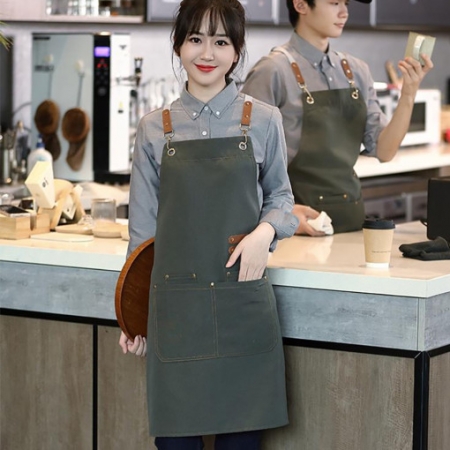 경량 방수 바리스타 앞치마, 바리스타 앞치마, 고급형 #2