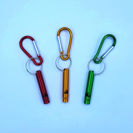 카라비너 메탈 원형 호루라기 #2