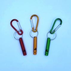 카라비너 메탈 원형 호루라기