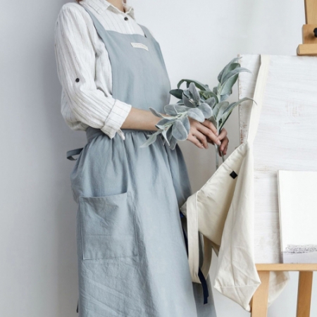 원피스 앞치마 공방앞치마 꽃집앞치마 어린이집 카페 모던 앞치마 A타입 #2