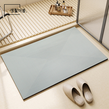 생활더봄 패턴 미끄럼방지 빨아쓰는 규조토 욕실 주방 발매트 6종 #6