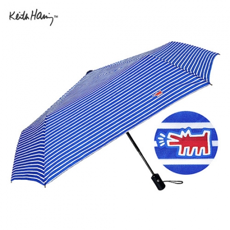 키스해링 6K 줄무늬 3단 완전 자동우산 (3컬러) #3