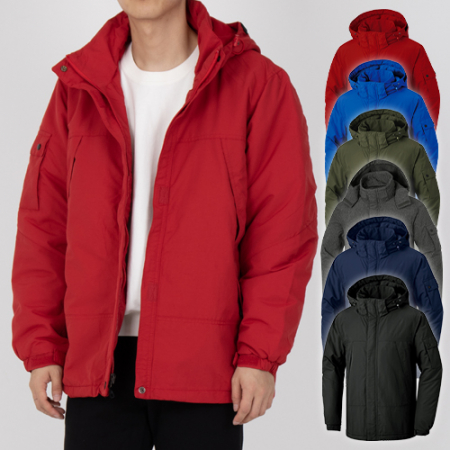 폴라폴리스 내피 탈부착 후드 방한 점퍼 (S-4XL), 남성 여성 점퍼 #2