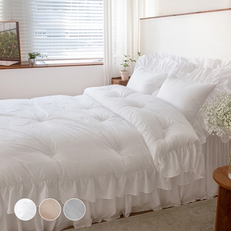 프리미엄 프렌치프릴 차렵이불세트, 수피마 프렌치 프릴 차렵 이불 세트 #6