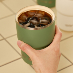 아소부 세라믹 커피 익스프레스 진공 텀블러 360ml