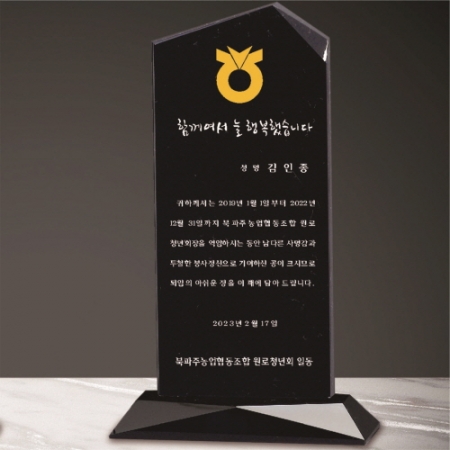 크리스탈 상패 224 #2