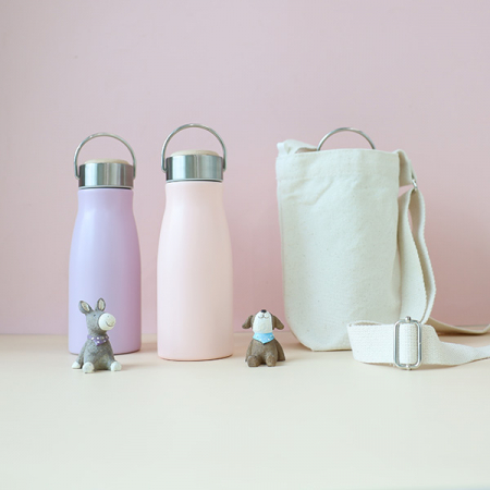 레스쁘리 스페셜 2P세트 AAA (텀블러 크로스 에코백 + 밀크 우드 텀블러 320ml) #3