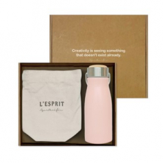 레스쁘리 스페셜 2P세트 AAA (텀블러 크로스 에코백 + 밀크 우드 텀블러 320ml)