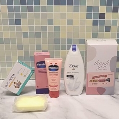 선물세트 4종 도브 바디워시 + 아이깨끗해 비누 + 바세린 핸드크림