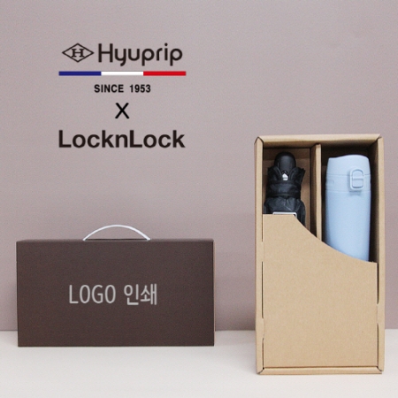 협립 3단 초미니 암막 커넥션 완전 자동 우양산 + 락앤락 슬림핏 원터치 400ml 텀블러 세트 #2