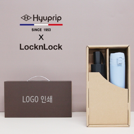 립 3단 VIP 수동식 우산 + 락앤락 슬림핏 원터치 400ml 텀블러 세트 #2