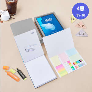 SY-10 하드커버리갈메모지+수첩형인덱스포스트잇(종합형) 세트