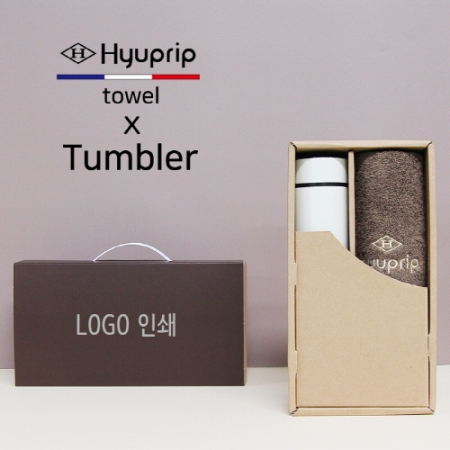 모노 500ml 텀블러 + 협립 40수 호텔 코마 180 세면타올 세트 #2