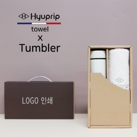 모노 500ml 텀블러 + 협립 호텔 코마 170 세면타올 세트 #2