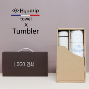 모노 500ml 텀블러 + 협립 눈꽃 세면타올 세트