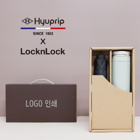 협립 3단 58 카본 암막 수동 우양산+락앤락 메트로 투웨이 텀블러 세트 #2