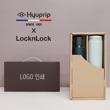 협립 3단 모던 완전 자동 우산 + 락앤락 메트로 투웨이 텀블러 세트 #2