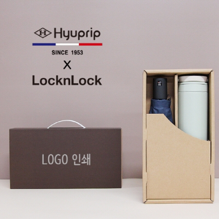 협립 3단 심플 수동우산 + 락앤락 메트로 투웨이 텀블러 세트 #2