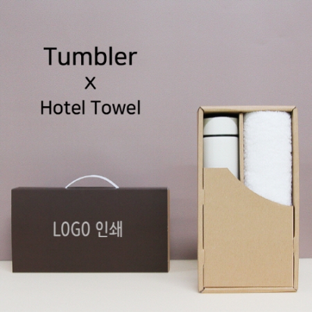 모노 500ml 텀블러 + 코마 40수 200 호텔타올 세트 #2