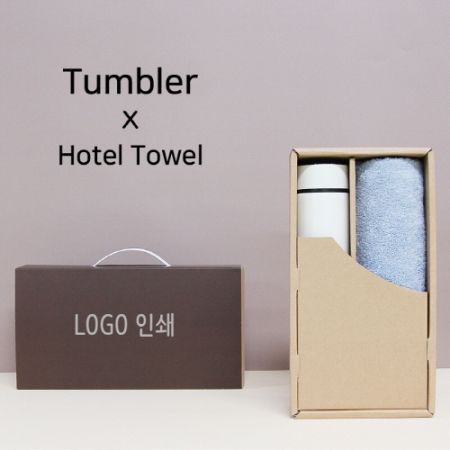 모노 500ml 텀블러 + 코마 40수 180 호텔타올 세트 #2
