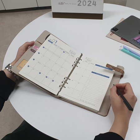 뉴벨라 6공 자석 시스템 다이어리 25절 #7