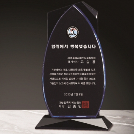 크리스탈 상패 298 #2