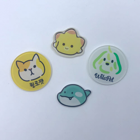 아크릴 캐릭터 냉장고 자석 네오디움 자석 // 주문제작 #2