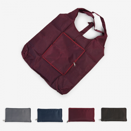 폴딩 지퍼 장바구니 휴대용 접이식 미니 장가방 인쇄 #2