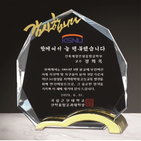 감사합니다 크리스탈 상패 305 #6