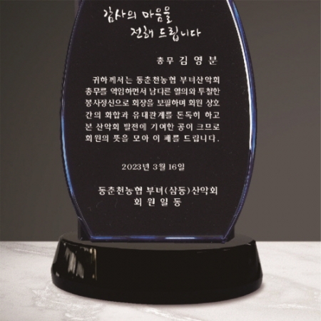 크리스탈 상패 301 #4