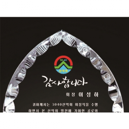크리스탈 상패 322 #3