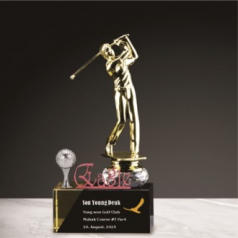 금속크리스탈 남성 골프 트로피 231