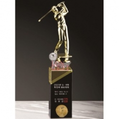 금속크리스탈 남성 골프 트로피 212