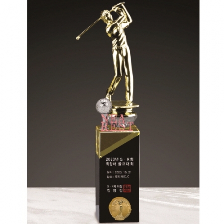 금속크리스탈 남성 골프 트로피 211 #2