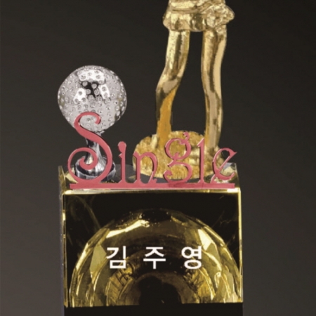 크리스탈 금속 여성 골프트로피 204 #4