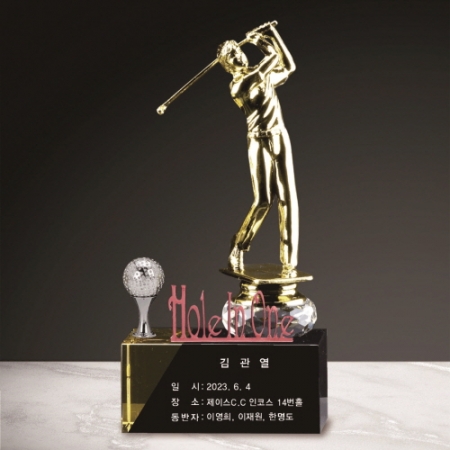 크리스탈 홀인원 남성 골프트로피 201 #2