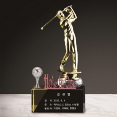크리스탈 홀인원 남성 골프트로피 201