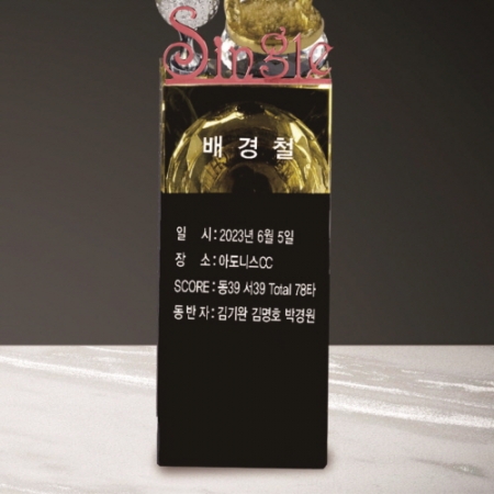 금속크리스탈 싱글 남성 골프트로피 200 #5