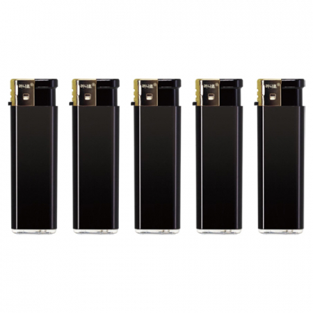 하나로 미니 원푸쉬 흑색 골드 라이터 #2