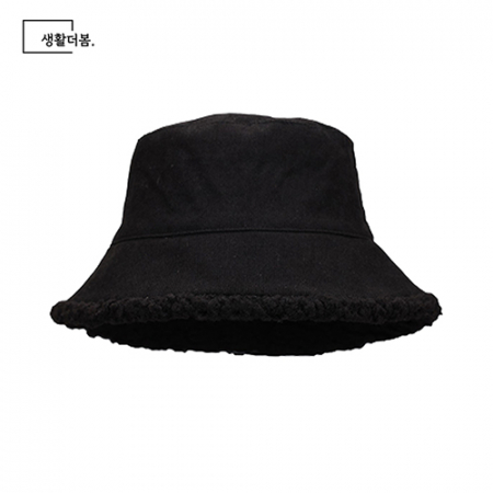 생활더봄 양면 코듀로이/양털 겨울 버킷햇 #5