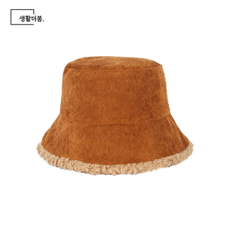 생활더봄 양면 코듀로이/양털 겨울 버킷햇 #6