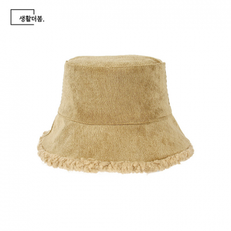생활더봄 양면 코듀로이/양털 겨울 버킷햇 #7